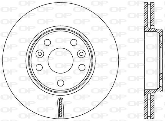 OPEN PARTS Тормозной диск BDA2528.20